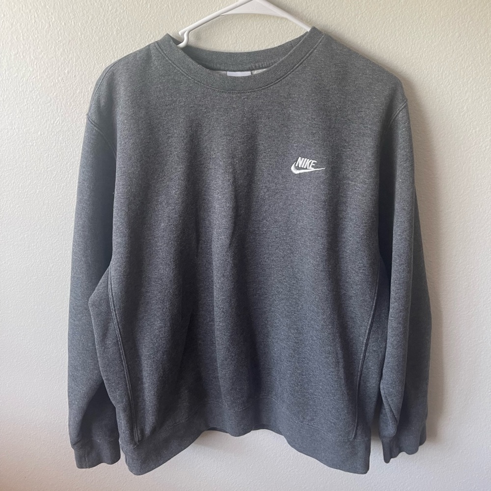 grey nike crewneck